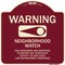 Signmission Designer Series-Warning-Our Neighbors Are Watching Burgungy, 18" x 18", BU-1818-9867 A-DES-BU-1818-9867 - alternate 1